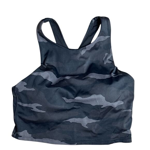Athleta Freestyle Longline Camo Sports Bra Black‎ Size Small - Picture 3 of 6